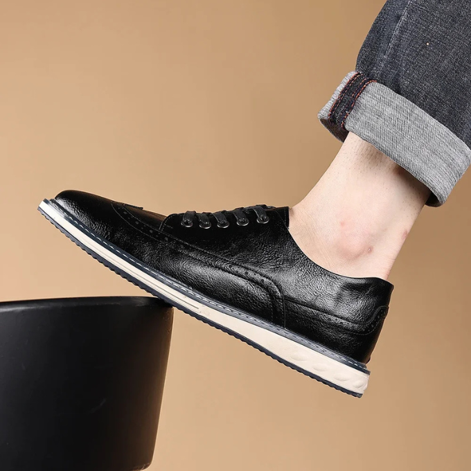 The Brogue Genuine Leather Sneaker