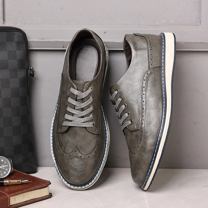 The Brogue Genuine Leather Sneaker