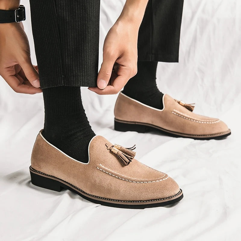 Emerson Tassel Suede Loafer