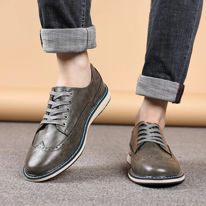 The Brogue Genuine Leather Sneaker