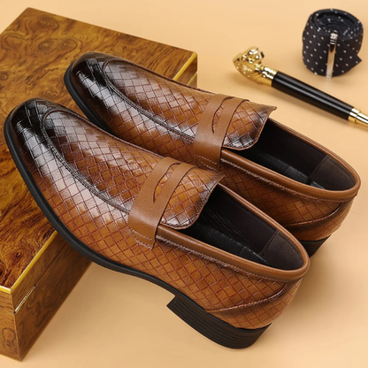 The Corté Weave Leather Loafers