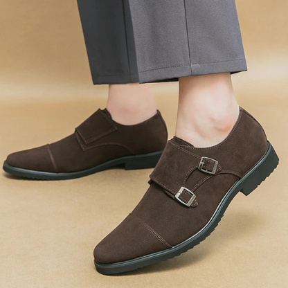 The Duke Suede Monk Strap Shoe