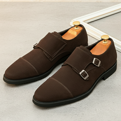 The Duke Suede Monk Strap Shoe