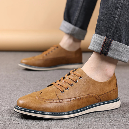 The Brogue Genuine Leather Sneaker