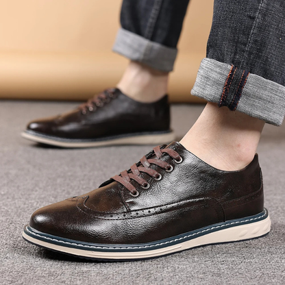 The Brogue Genuine Leather Sneaker