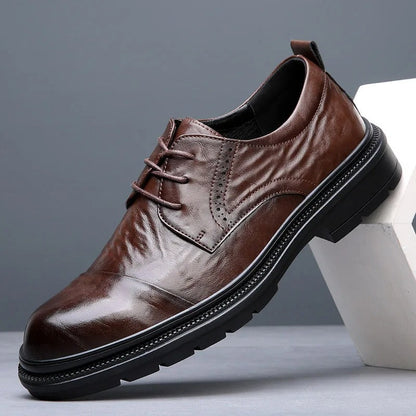 Full-Grain Leather Hybrid Oxford