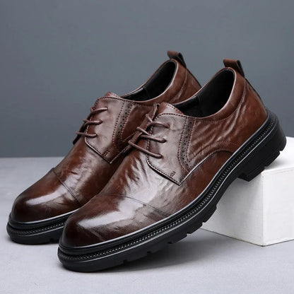 Full-Grain Leather Hybrid Oxford