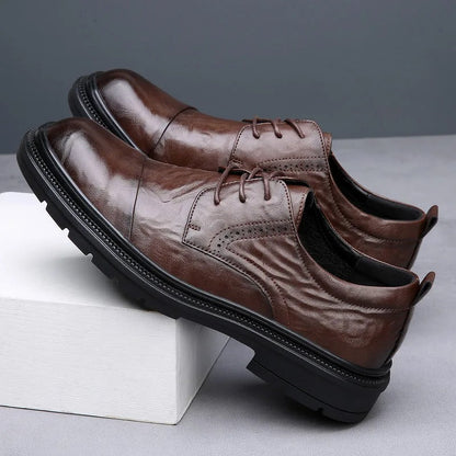 Full-Grain Leather Hybrid Oxford