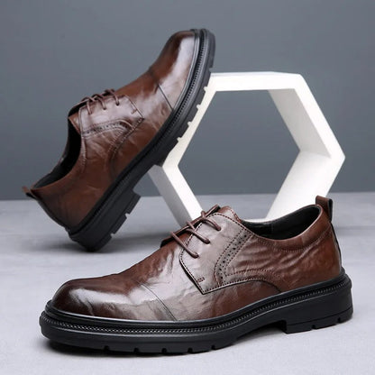 Full-Grain Leather Hybrid Oxford