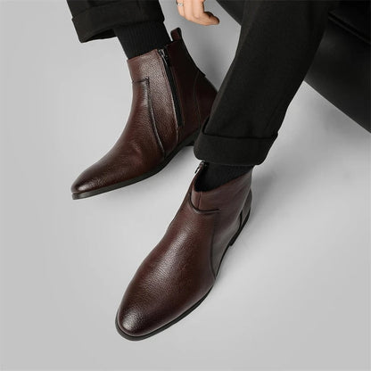 Mercer Zip Leather Boots