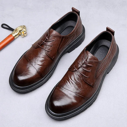Full-Grain Leather Hybrid Oxford