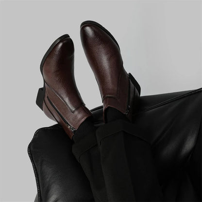 Mercer Zip Leather Boots