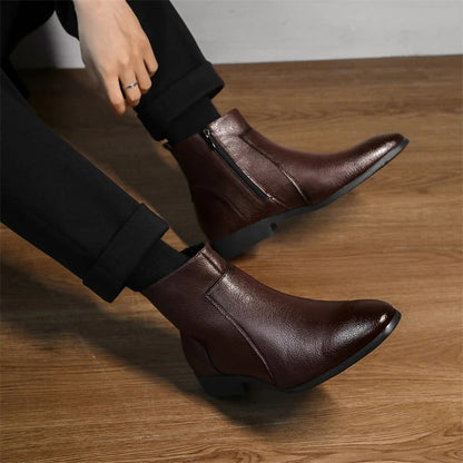 Mercer Zip Leather Boots