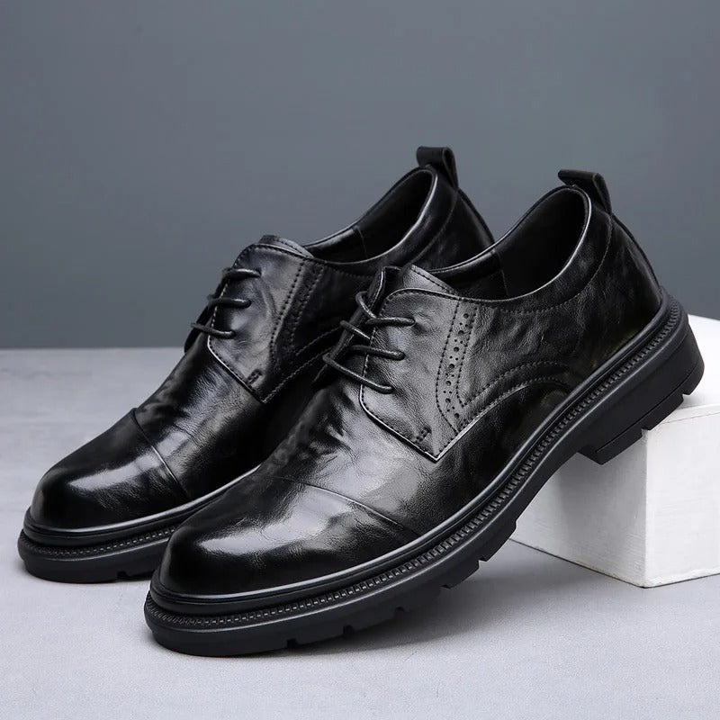 Full-Grain Leather Hybrid Oxford