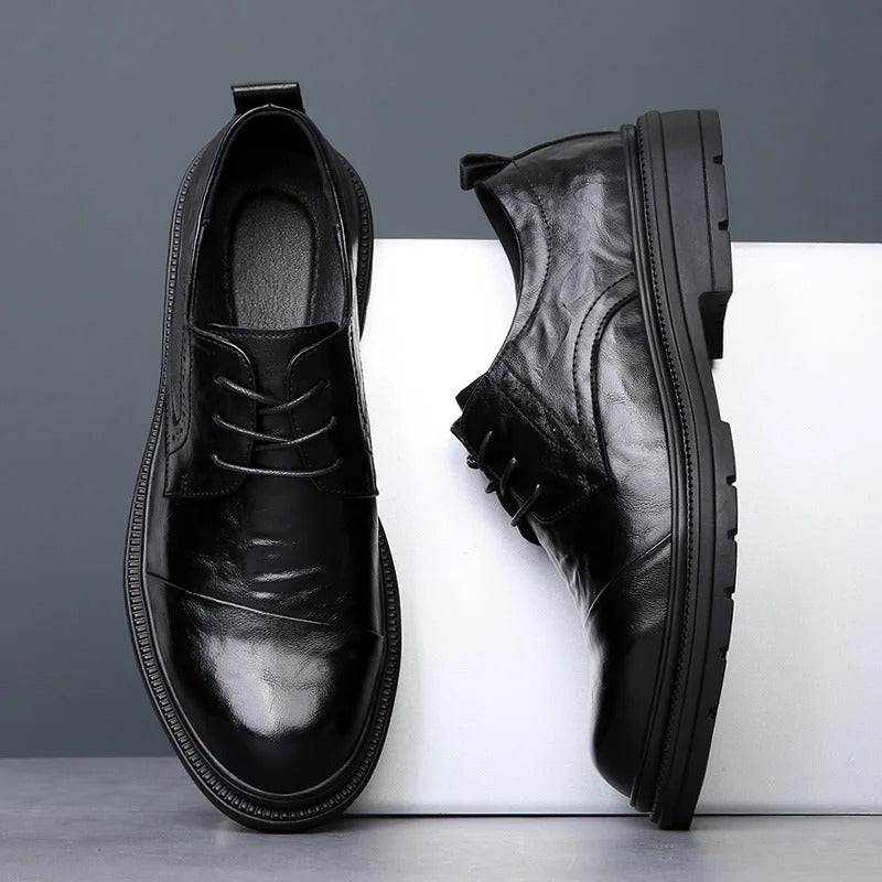 Full-Grain Leather Hybrid Oxford