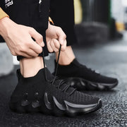 Herre Ensfargede, trendy slip-on-plattformsko