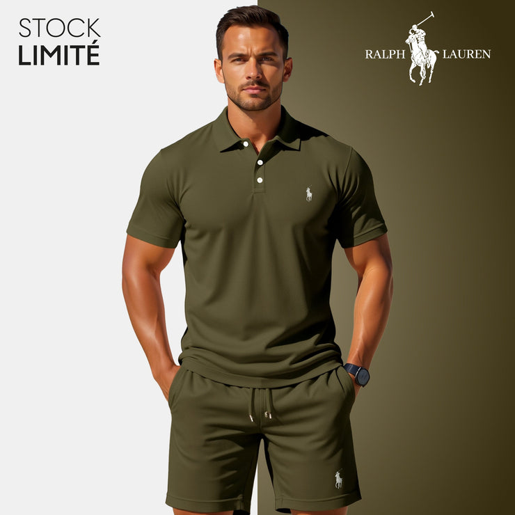 Herrepolo og shortssett – R&amp;L® | Begrenset opplag