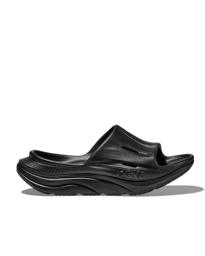 HOKA U Ora Recovery Slide 3 BLACK / BLACK
