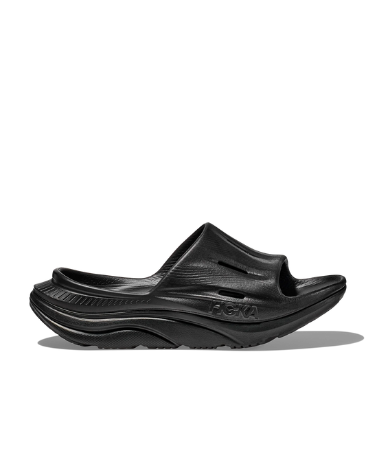 HOKA U Ora Recovery Slide 3 BLACK / BLACK