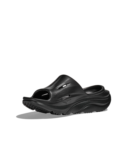 HOKA U Ora Recovery Slide 3 BLACK / BLACK