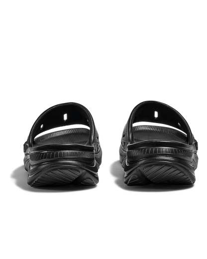 HOKA U Ora Recovery Slide 3 BLACK / BLACK